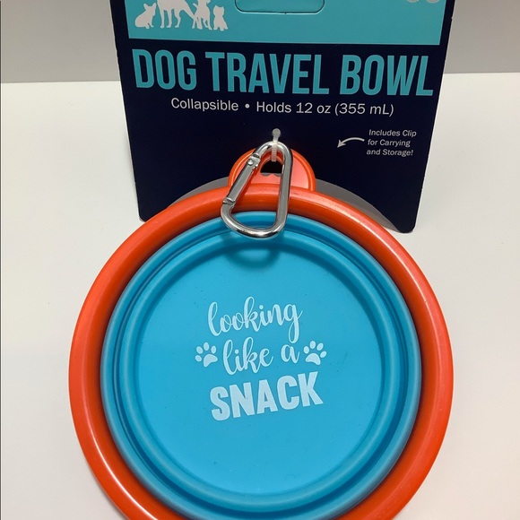 Tail Lights LED Pet Collar Leash Safety Light Collapsible 12oz Travel Bowl Set - Picture 3 of 7